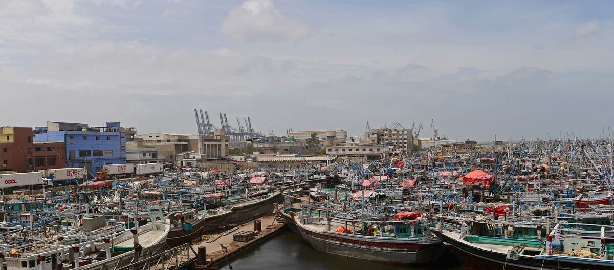 Boats at harbour