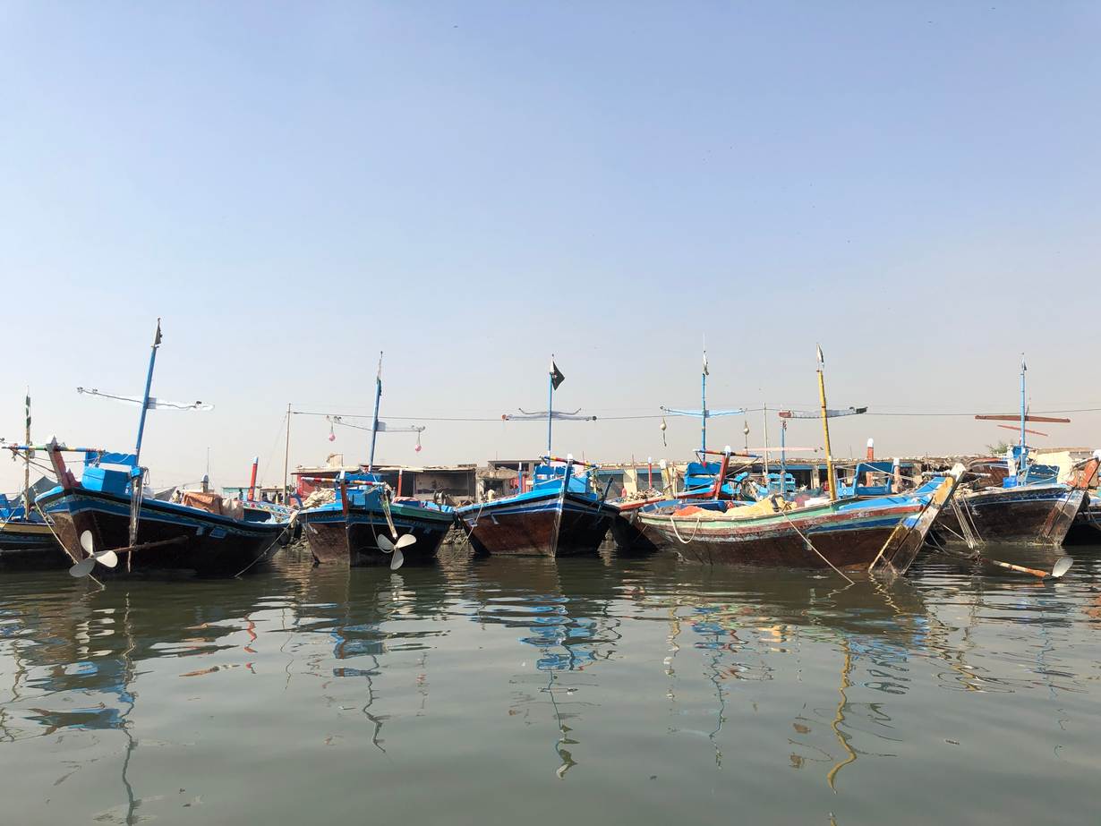 Boats at harbour